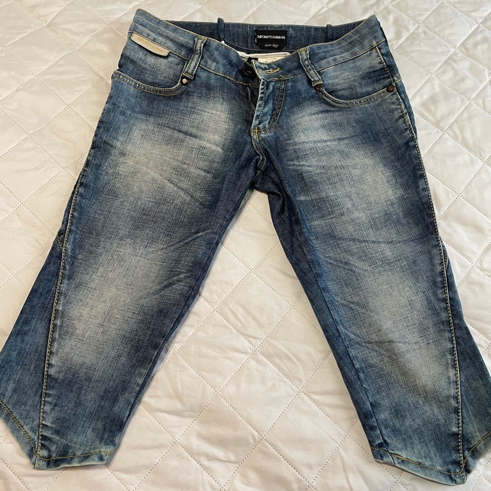 ✨ARMANI✨ capri denim 27